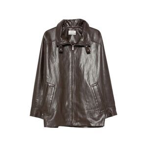 System Brown Jackets - Biker Jackets Women